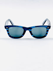 RayBan – 2140 – 50 – Blue Textured –  Acetate- Sunglasses – Unisex - Premium