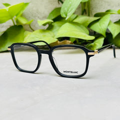 Mont Blanc – 0391 – 52 – Black –  Acetate - Optics – Unisex - Premium