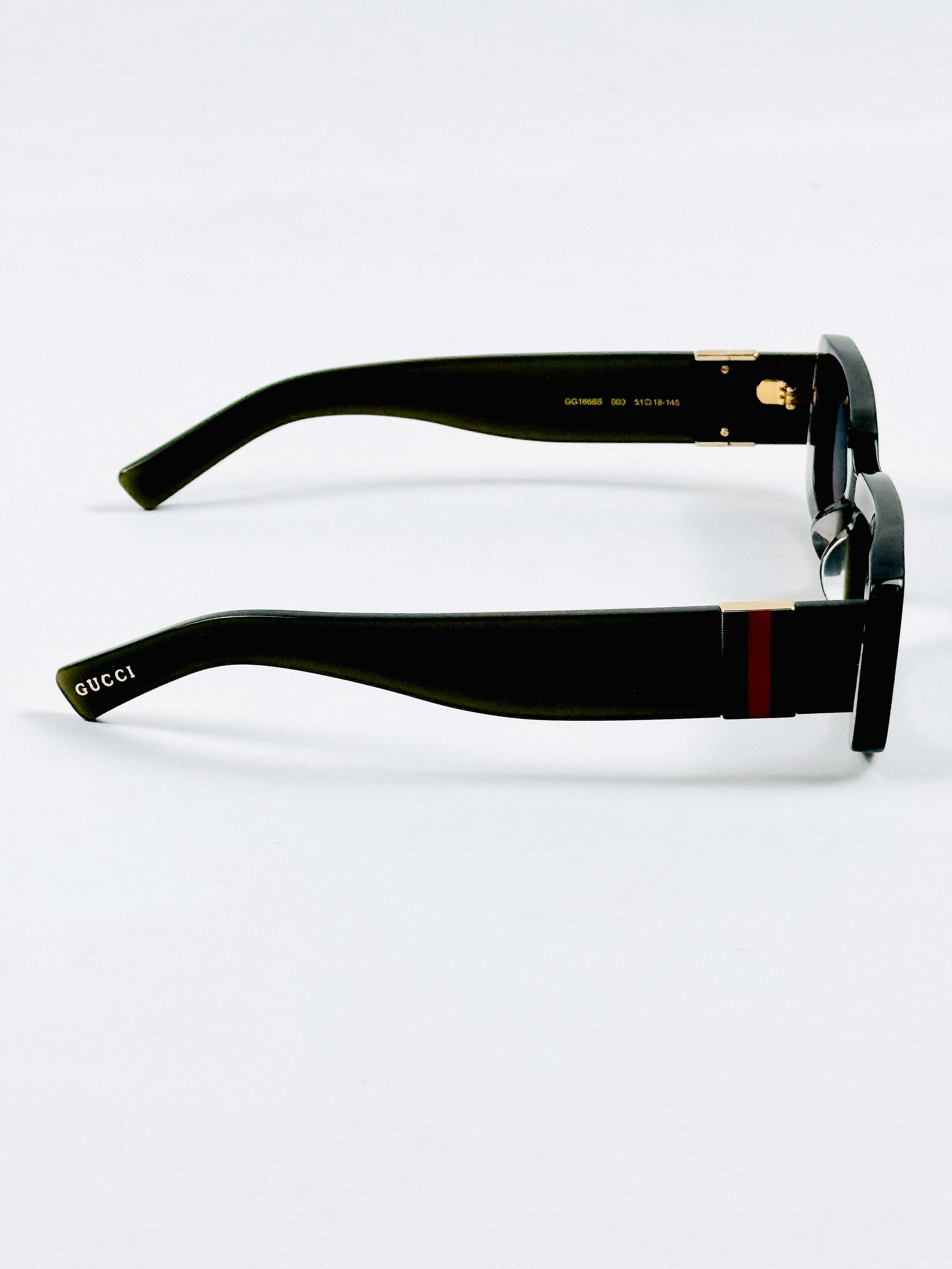Gucci - 1668 - 51 - Transparent Green - Acetate - Rectangle - Sunglasses - Premium