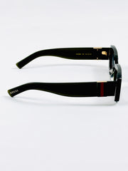 Gucci - 1668 - 51 - Transparent Green - Acetate - Rectangle - Sunglasses - Premium