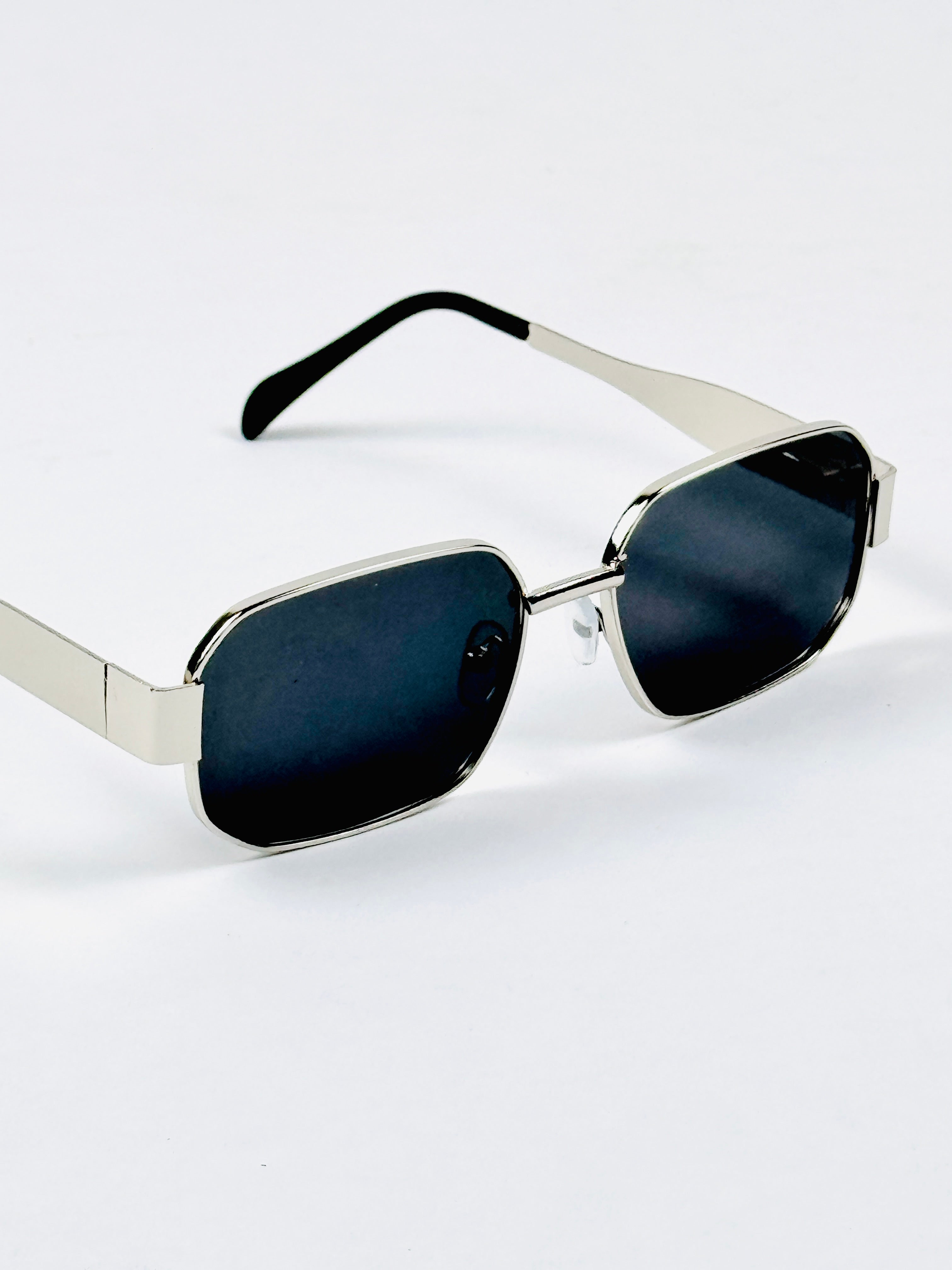 Celine – Triomphe - 55 – Silver Black – Metal – Sunglasses - Unisex