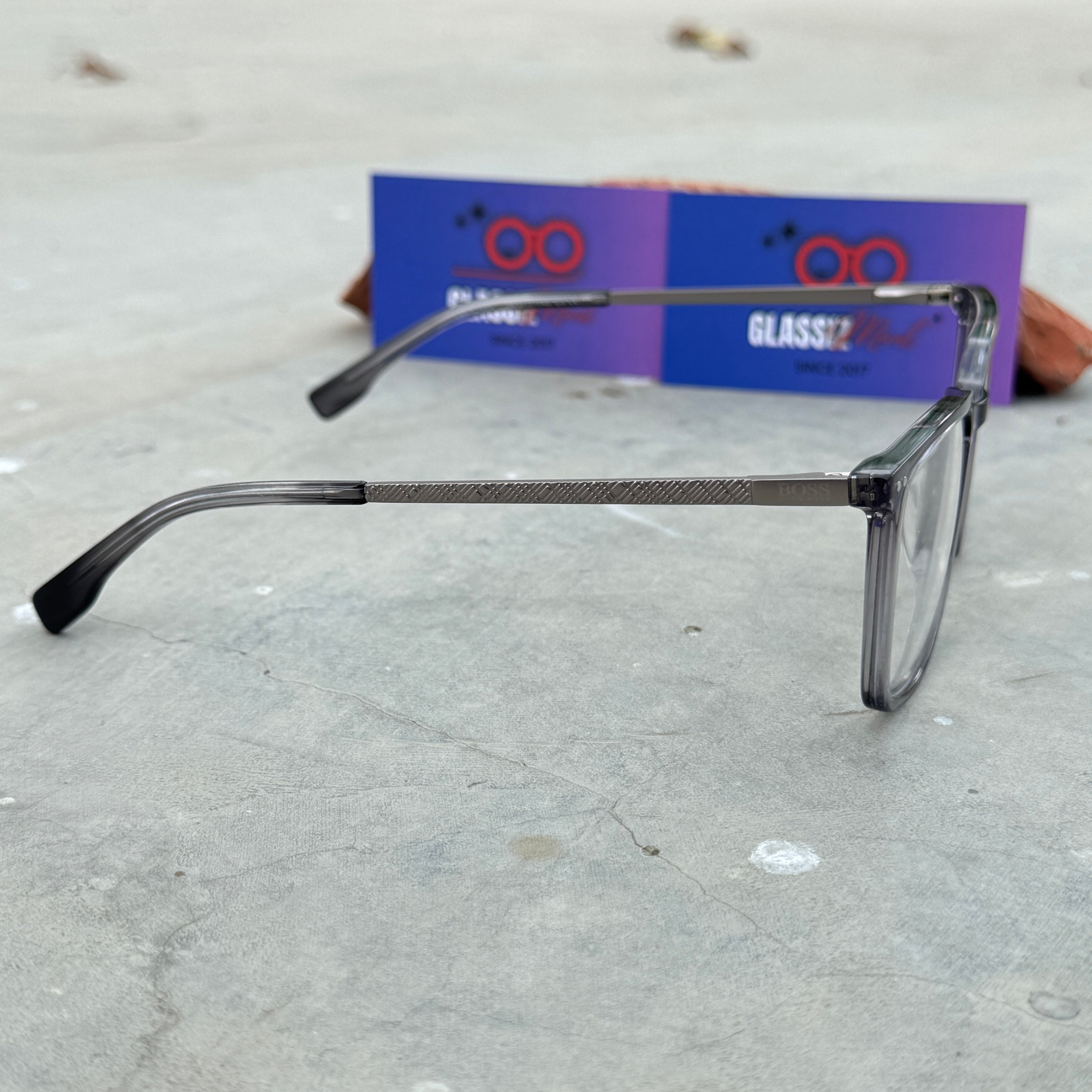 Boss – 4388 – 54 – Grey –  Acetate - Optics – Unisex - Premium