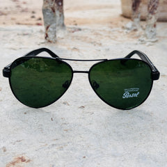 Persol – 5002 – 56 – Black Green –  Metal- Sunglasses – Unisex - Premium