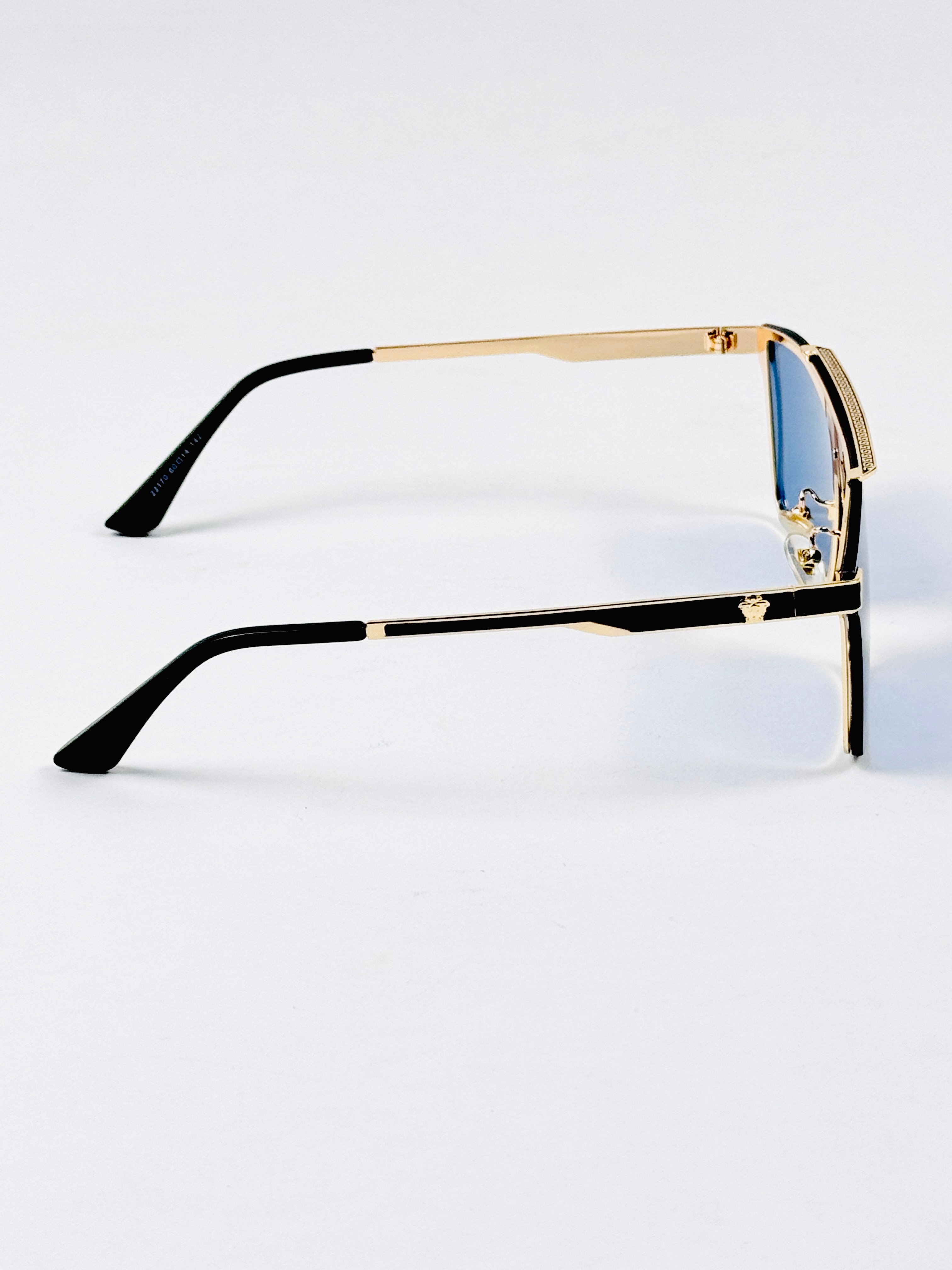 Versace – 22170 – 60 – Golden Blue – Metal – Sunglasses – Unisex