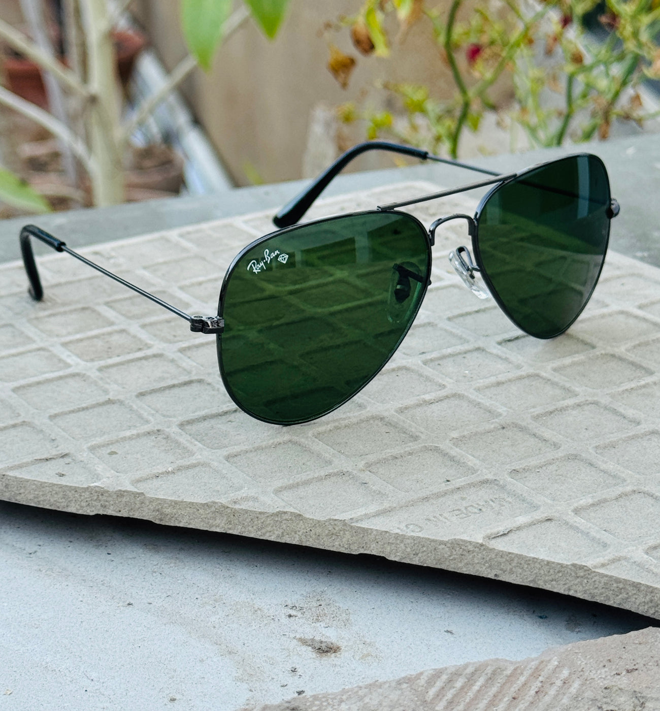 R.ban – 3026 – 62 – Grey Green – Metal – Sunglasses – Unisex