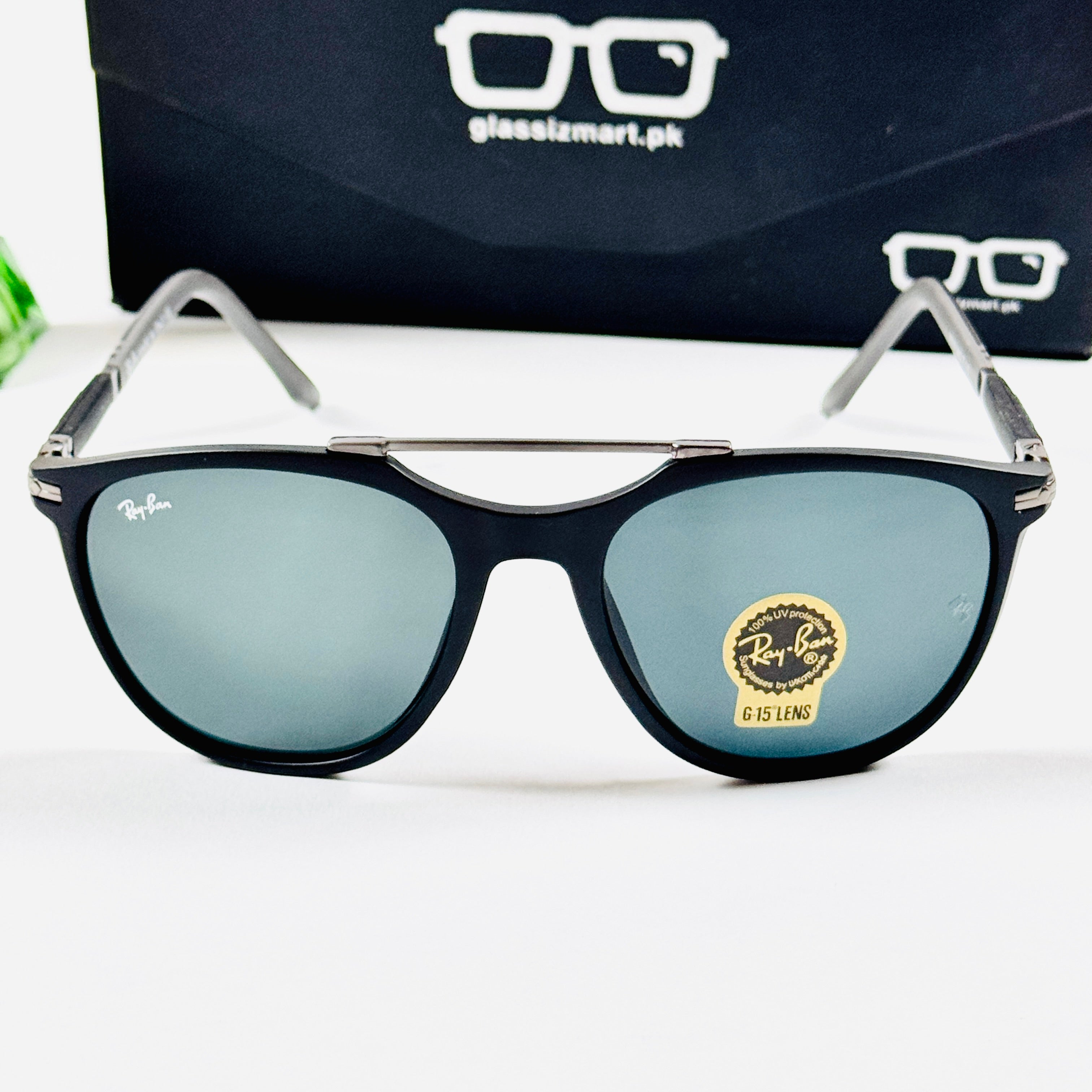 Rayban – 9119 – 56 – Black – Acetate – Sunglasses – Unisex