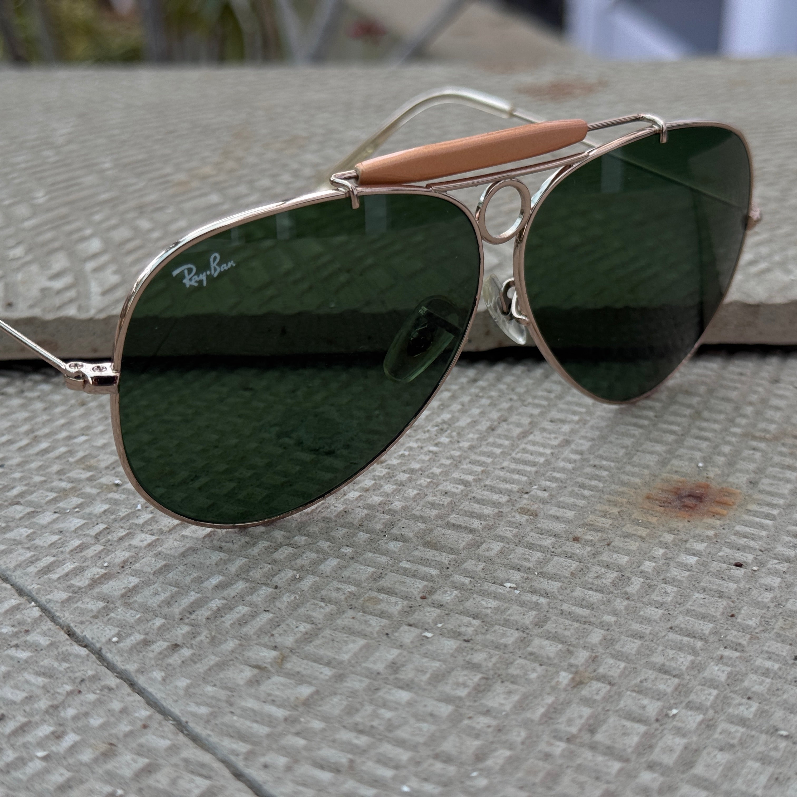 Rayban – 8026 – 62 – Golden Green – Metal – Sunglasses – Unisex - Premium