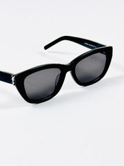 Ysl – 94 - M153 – Silver Black – Acetate - Sunglasses – Ladies - Premium