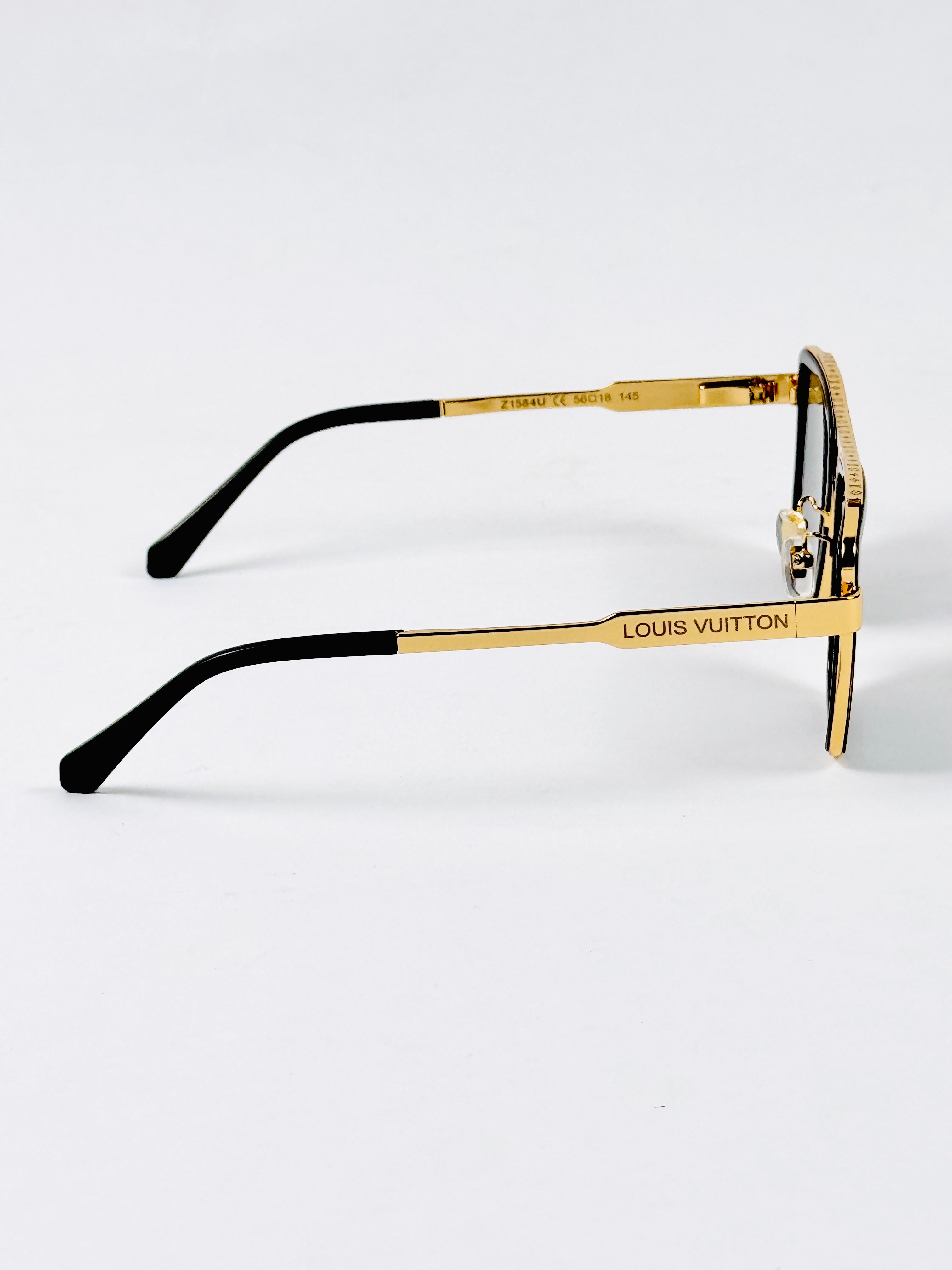Louis Vuitton – 1584 - 56 – Golden Black Gradient - Metal - Sunglasses – Unisex - Premium