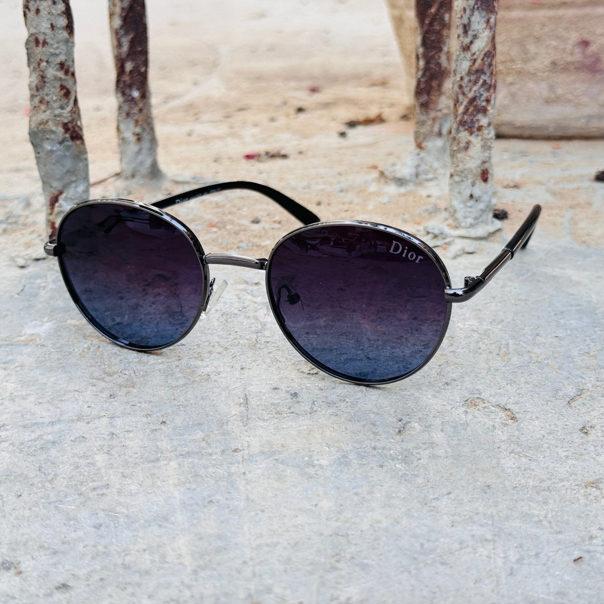 Dior – 1937 – 56 – Blue – Metal – Sunglasses – Unisex