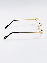 Cartier – 0488 – 56 – Golden - Metal - Optics – Unisex - Premium