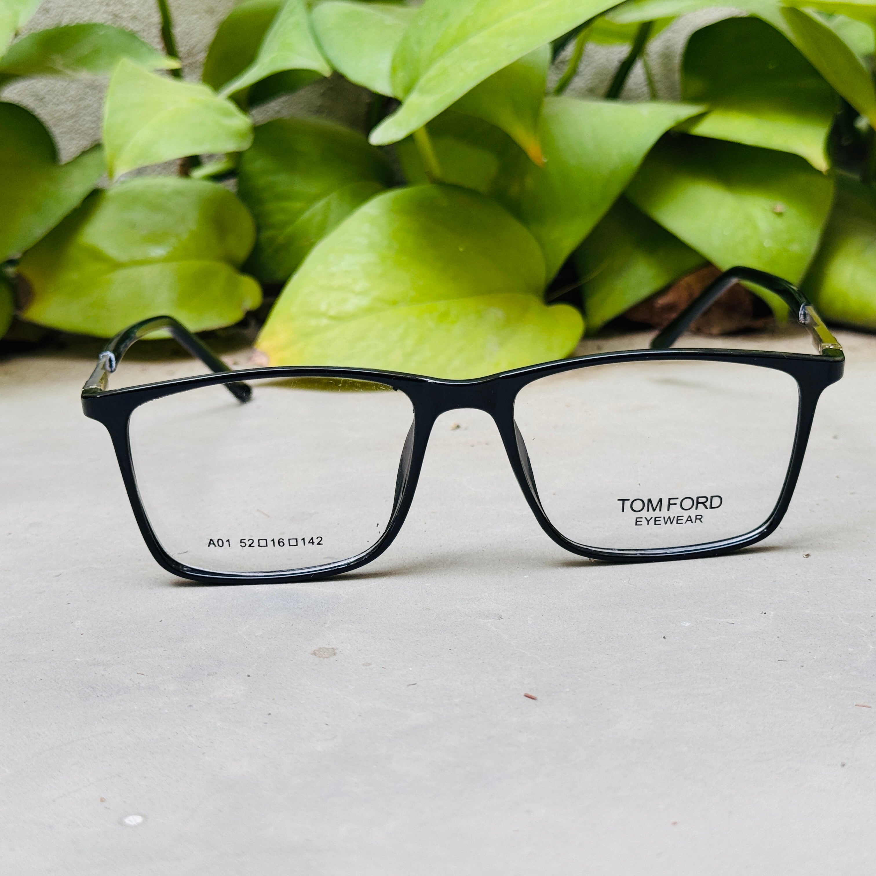 Tom Ford – A01 – 52 – Black –  Acetate - Optics – Unisex