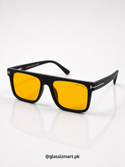 Tom Ford – 2022 - 49 - Black Yellow – Acetate - Sunglasses – Unisex