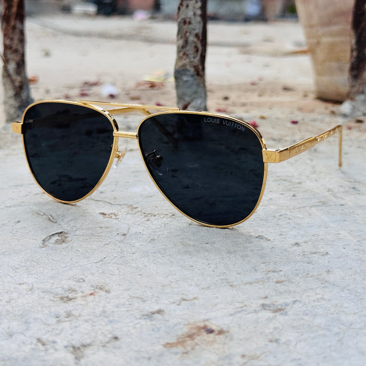 Louis Vuitton – 2543 - 60 –  Golden Black - Metal - Sunglasses – Unisex - Premium