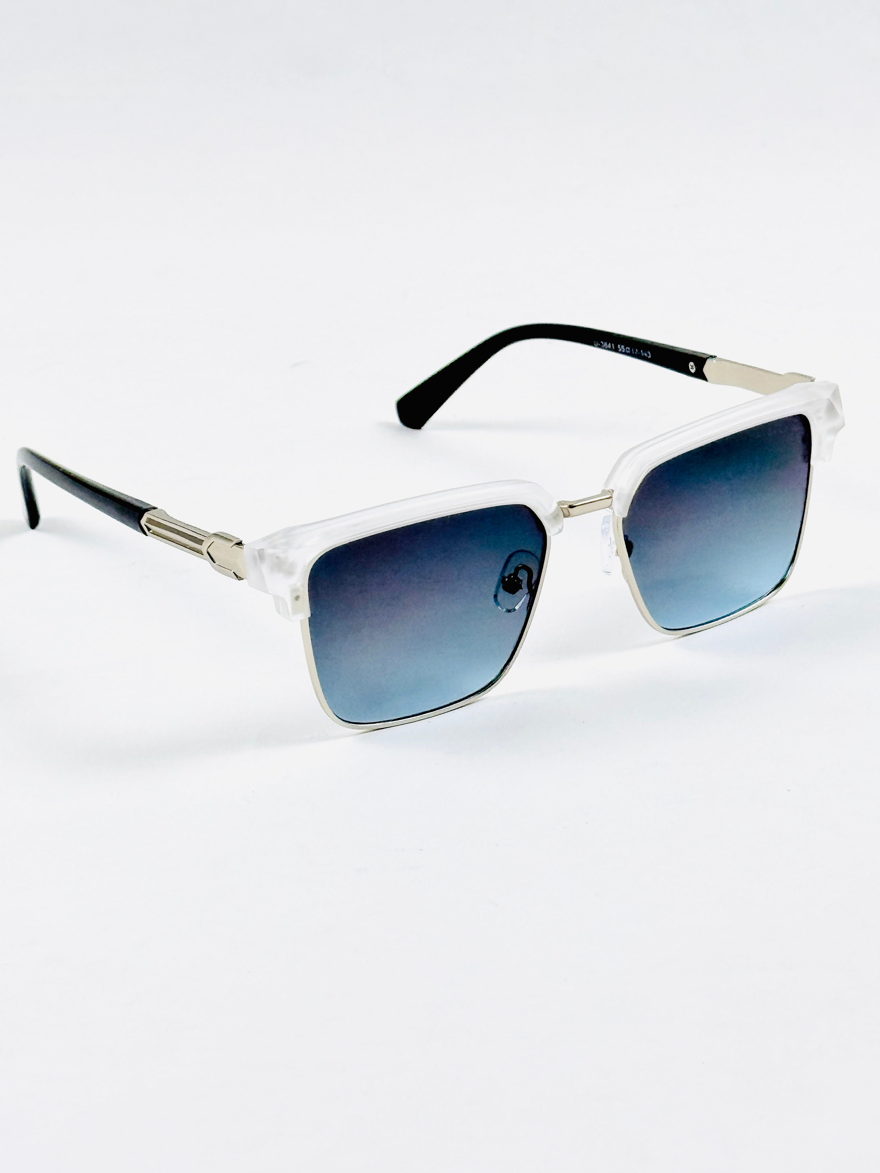 Maybach – 3641 – 55 – Transparent Blue - Acetate - Metal - Sunglasses – Unisex