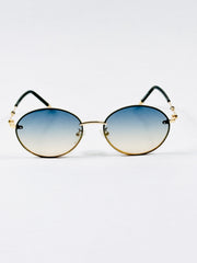 Dior – 2A476 – 55 – Golden Multi – Metal – Sunglasses – Ladies