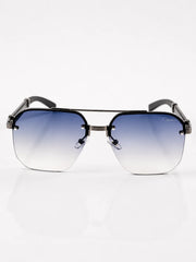 Cartier – 0369 - 60 – Black Blue – Metal - Sunglasses – Unisex