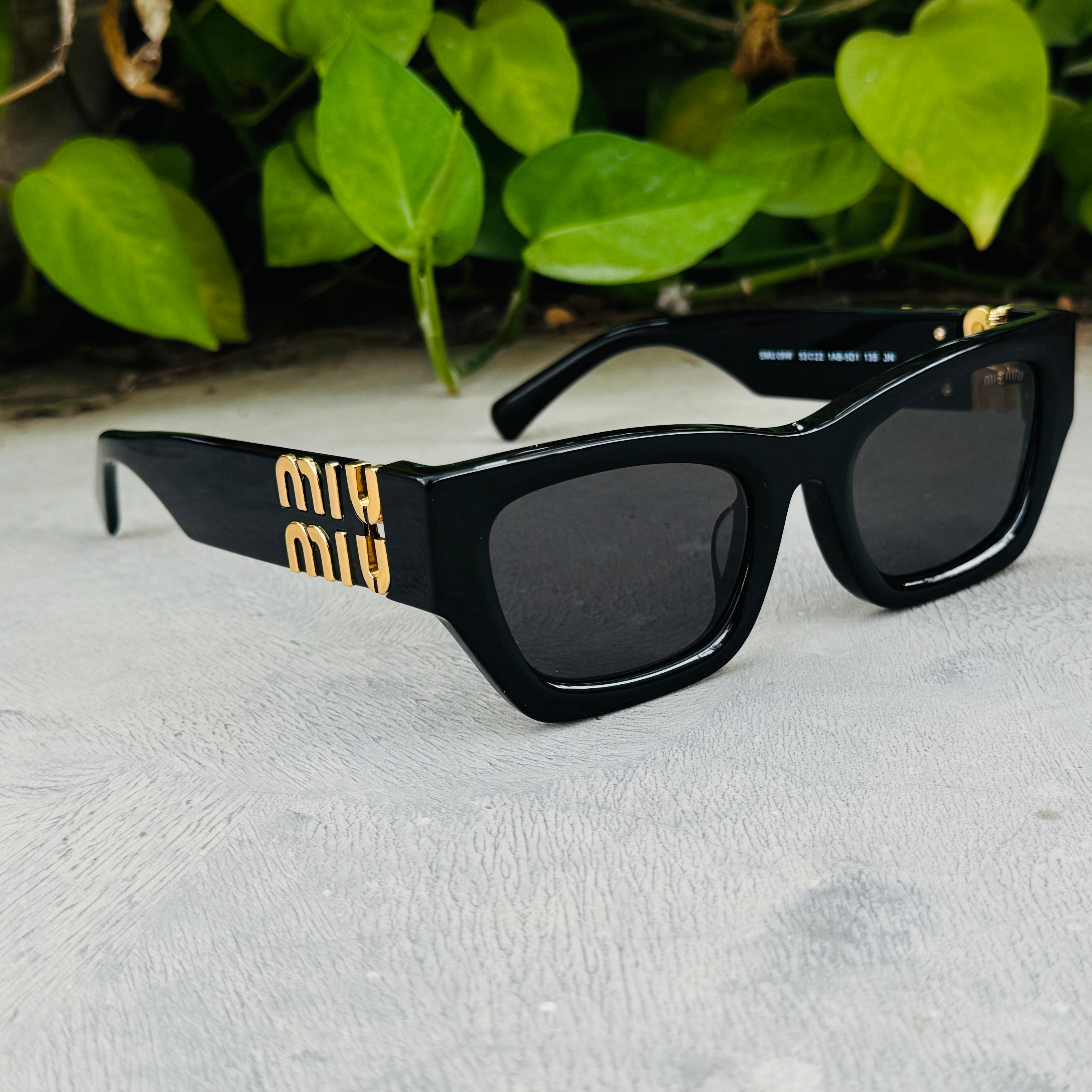 Miu Miu – 09W - 53 – Black – Acetate - Sunglasses – Ladies - Premium
