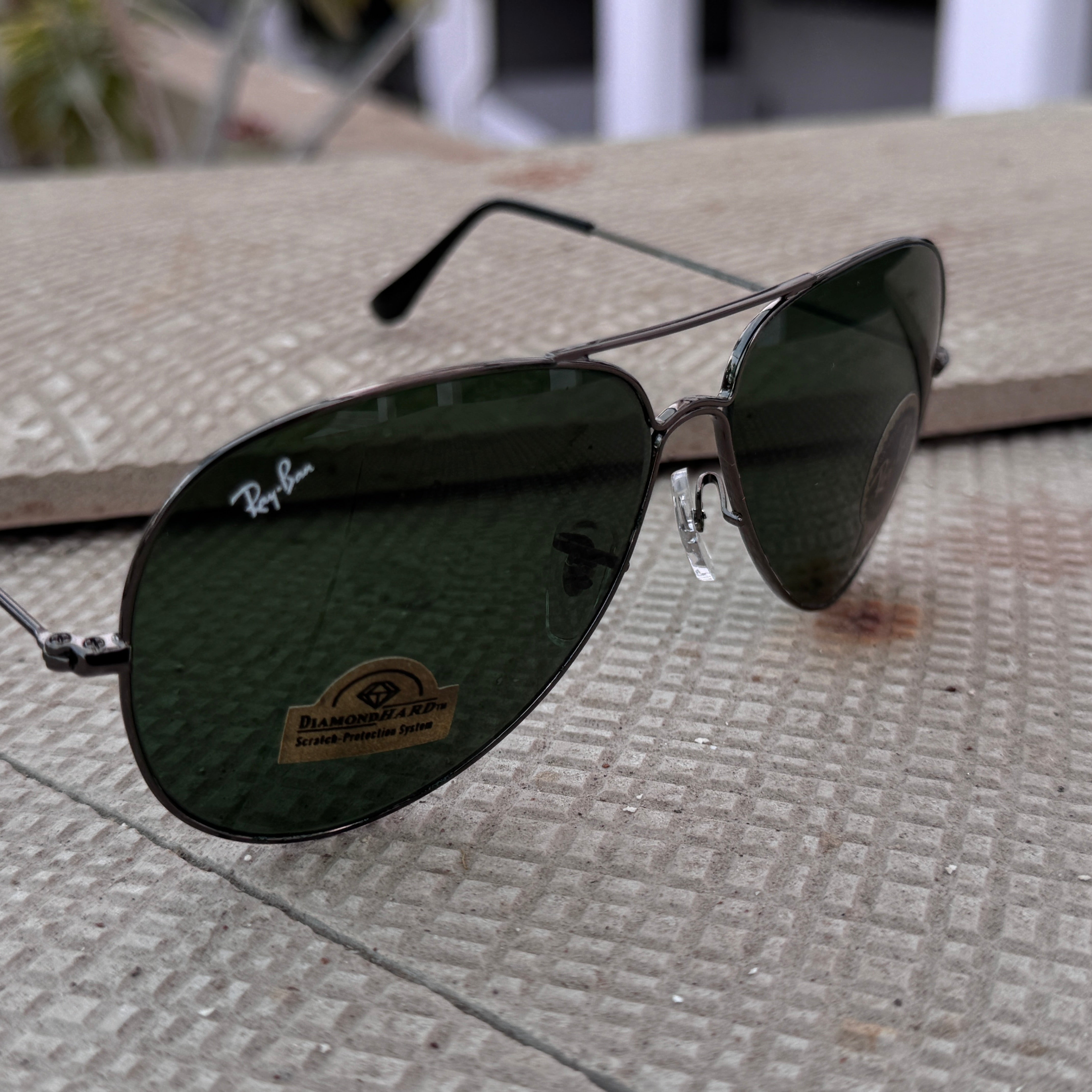 Rayban – 3035 – 62 – Grey Green – Metal – Sunglasses – Unisex - Premium