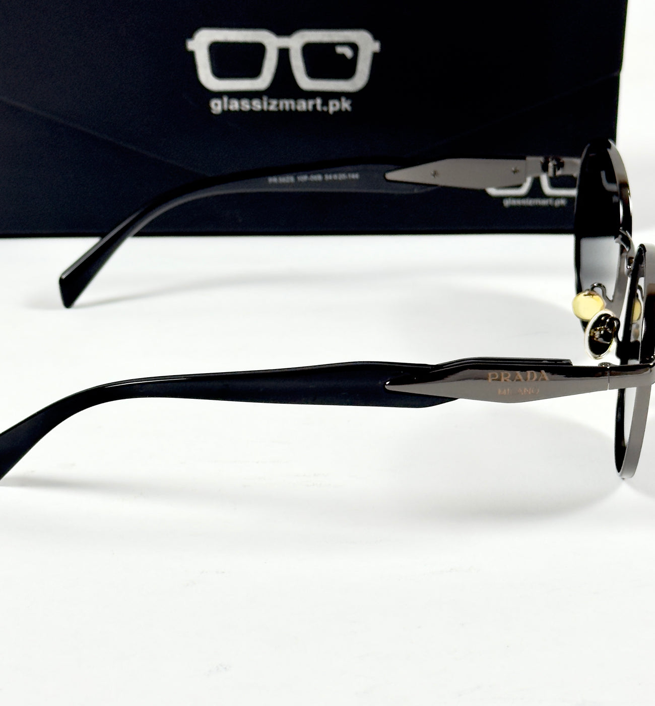 Prada – 56ZS – 54 – Grey Black – Metal – Sunglasses – Unisex