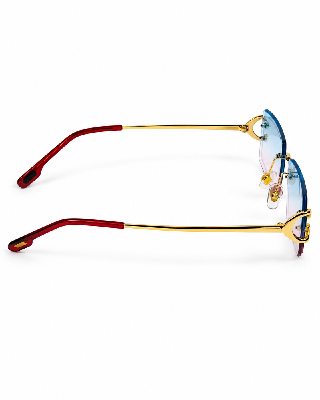 Cartier – CT00920 – 53 – Golden Pink – Metal - Sunglasses – Rimless - Unisex