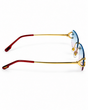 Cartier – CT00920 – 53 – Golden Pink – Metal - Sunglasses – Rimless - Unisex