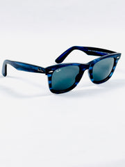 RayBan – 2140 – 50 – Blue Textured –  Acetate- Sunglasses – Unisex - Premium