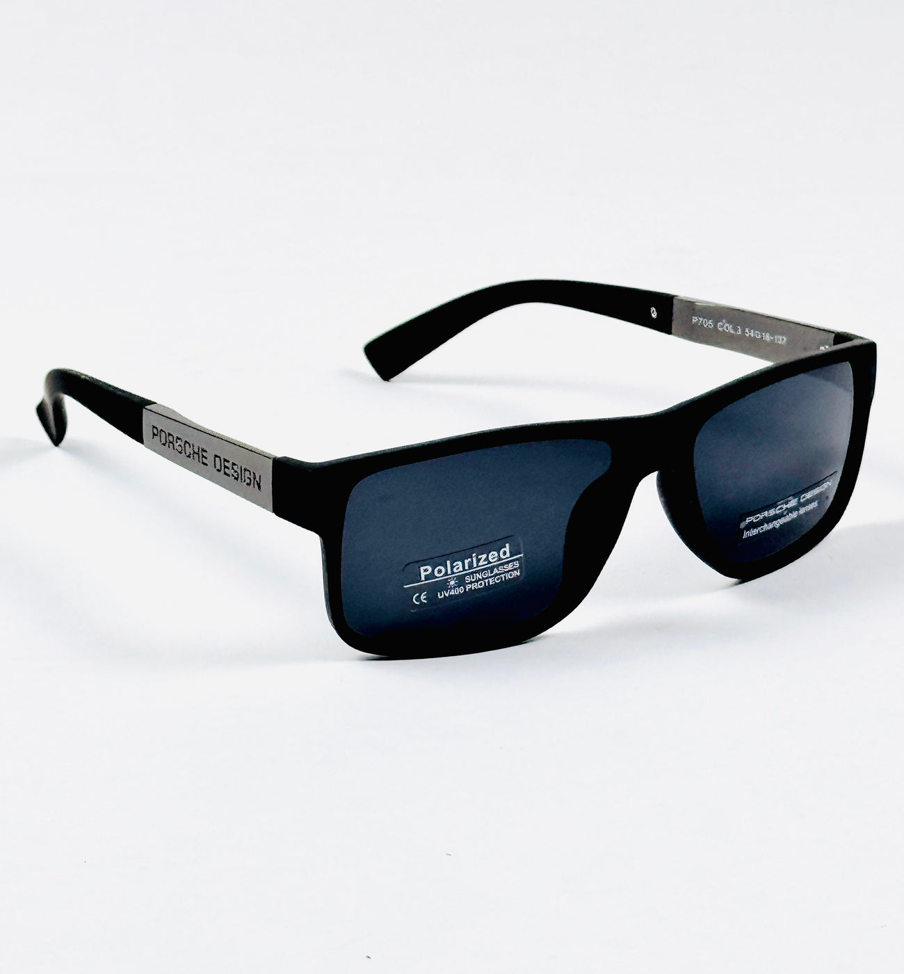 Porsche - 705 – 54 – Black – Acetate – Sunglasses – Unisex