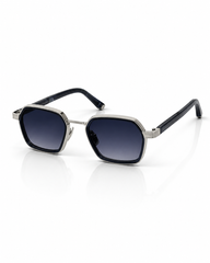 Gucci - 2074 - 51 - Silver Gradient - Metal - Rectangle - Sunglasses - Premium