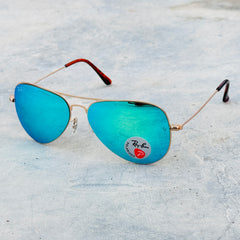 Rayban – 3513 – 58 – Golden Mercury – Metal – Sunglasses – Unisex
