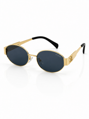 Celine – Triomphe - 55 – Golden Black – Metal – Sunglasses - Unisex