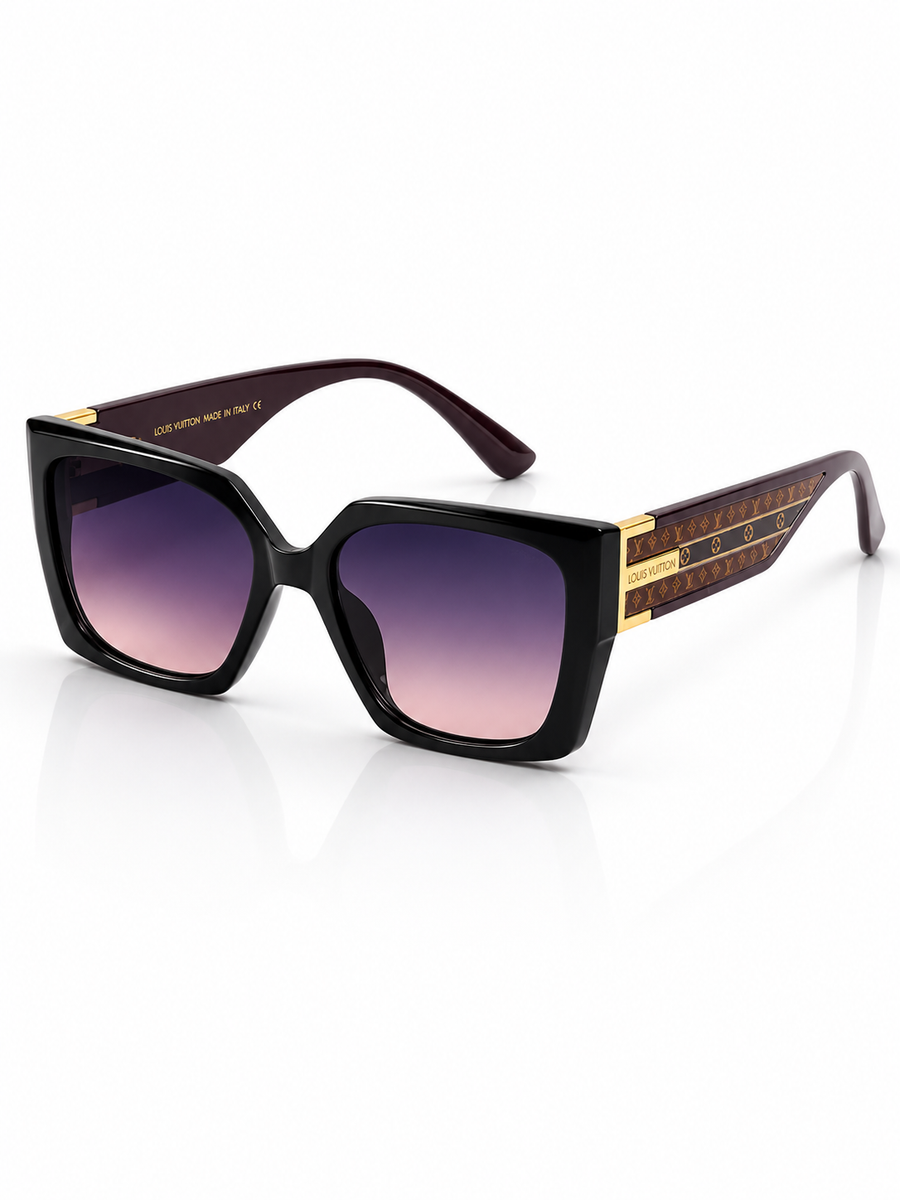 Louis Vuitton - 9031 – 54 – Black Pink – Acetate – Sunglasses – Ladies