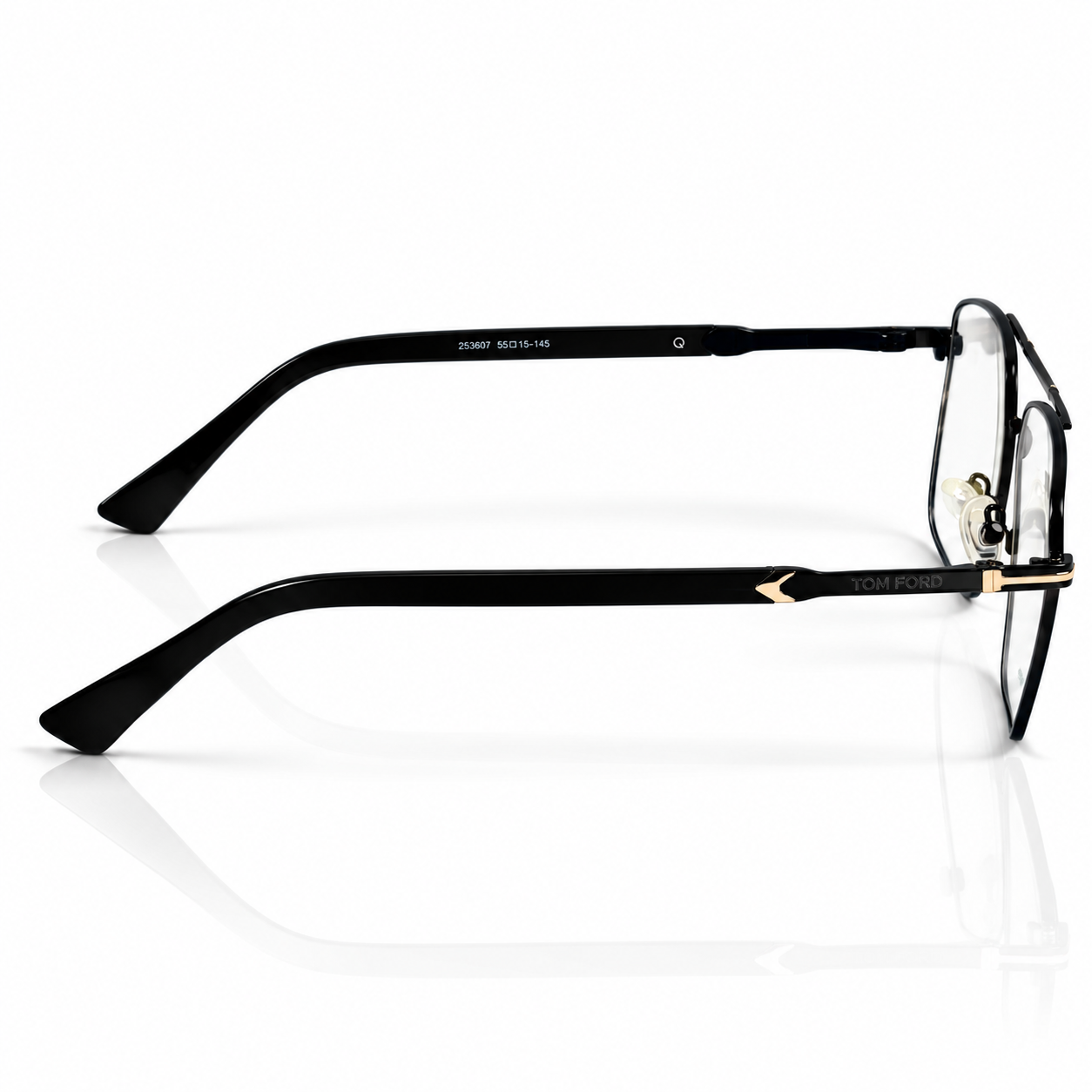 Tom Ford – 253607 – 55 - Golden Black – Metal – Optics - Unisex