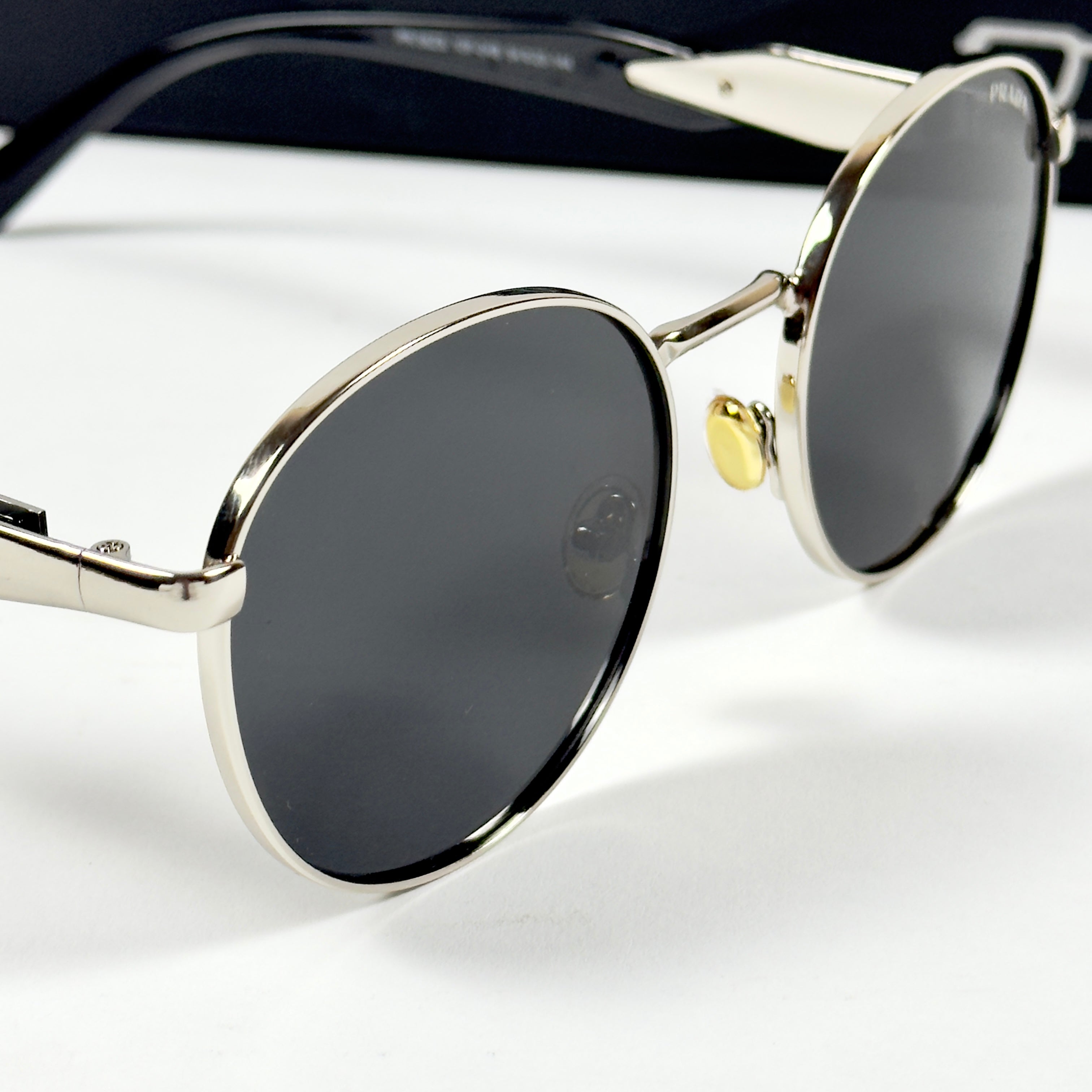 Prada – 56ZS – 54 – Silver Black – Metal – Sunglasses – Unisex