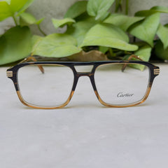Cartier - 0370 – 54 – Tortoise Yellow –  Acetate - Metal - Optics – Unisex - Premium