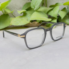 Mont Blanc – 0391 – 52 – Grey –  Acetate - Optics – Unisex - Premium