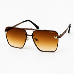 Cartier – 23061 – 59 – Brown – Metal – Sunglasses – Unisex