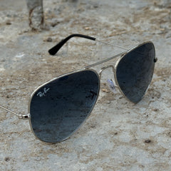 Rayban – 3026 – 62/58 – Silver Blue – Metal – Sunglasses – Unisex - Premium