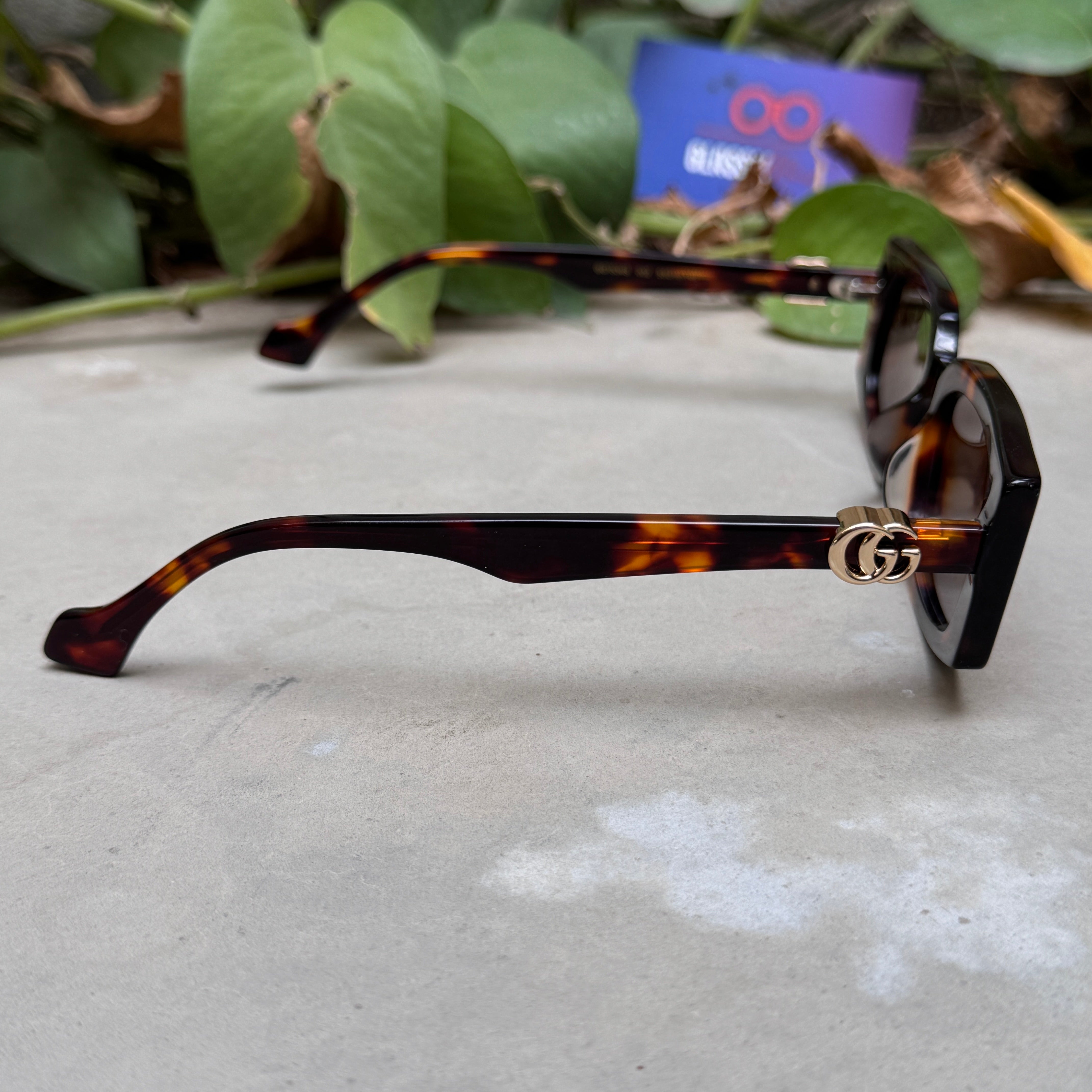 Gucci – 1534 - 55 - Tortoise Brown – Acetate - Sunglasses – Ladies - Premium