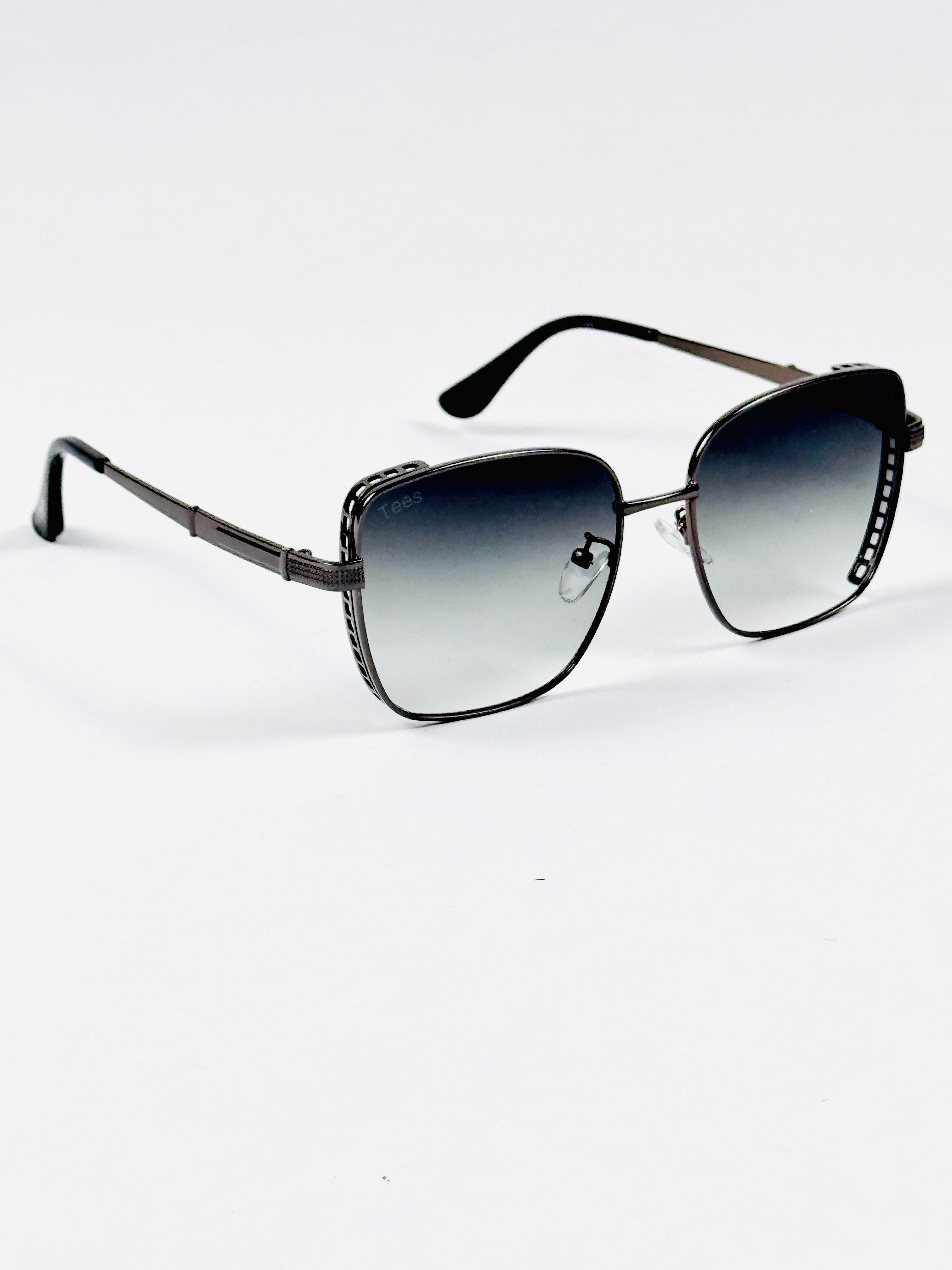 Tees – 2058 – 53 – Green – Metal – Sunglasses – Ladies