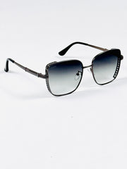 Tees – 2058 – 53 – Green – Metal – Sunglasses – Ladies