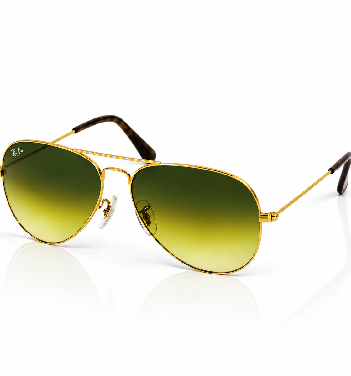 Rayban – 3026 – 59 – Golden Yellow – Metal – Sunglasses – Unisex - Premium
