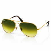 Rayban – 3026 – 59 – Golden Yellow – Metal – Sunglasses – Unisex - Premium