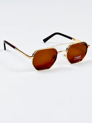 Louis Vuitton’s – 1417 – 50 – Golden Brown – Metal – Sunglasses – Unisex