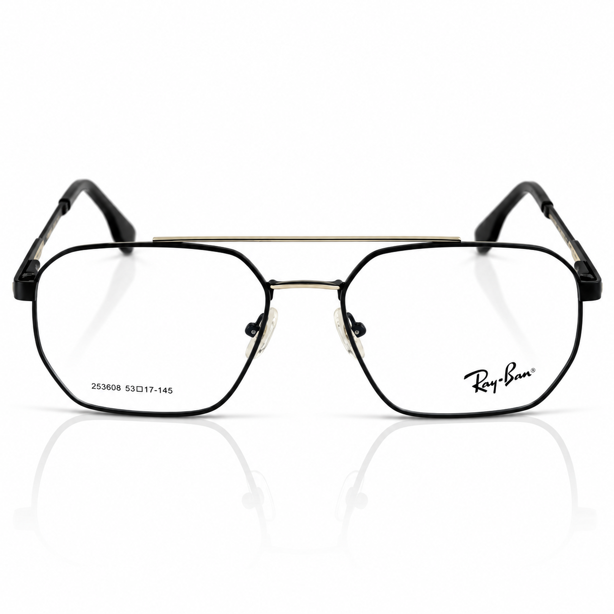 Rayban – 253608 – 53 - Golden Black – Metal – Optics - Unisex