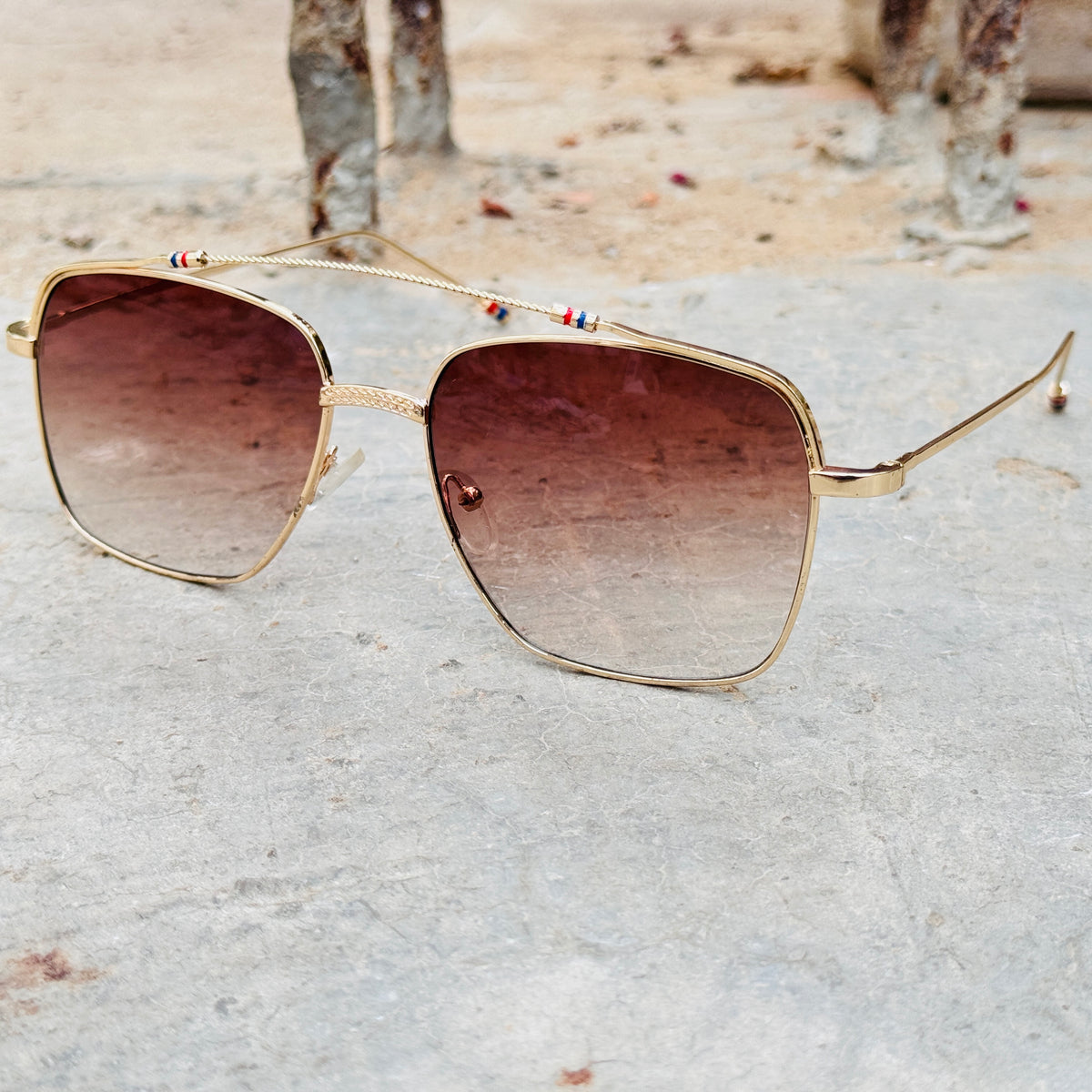 Dita – 3312 – 58 – Golden Brown – Metal – Sunglasses – Unisex