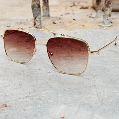 Dita – 3312 – 58 – Golden Brown – Metal – Sunglasses – Unisex