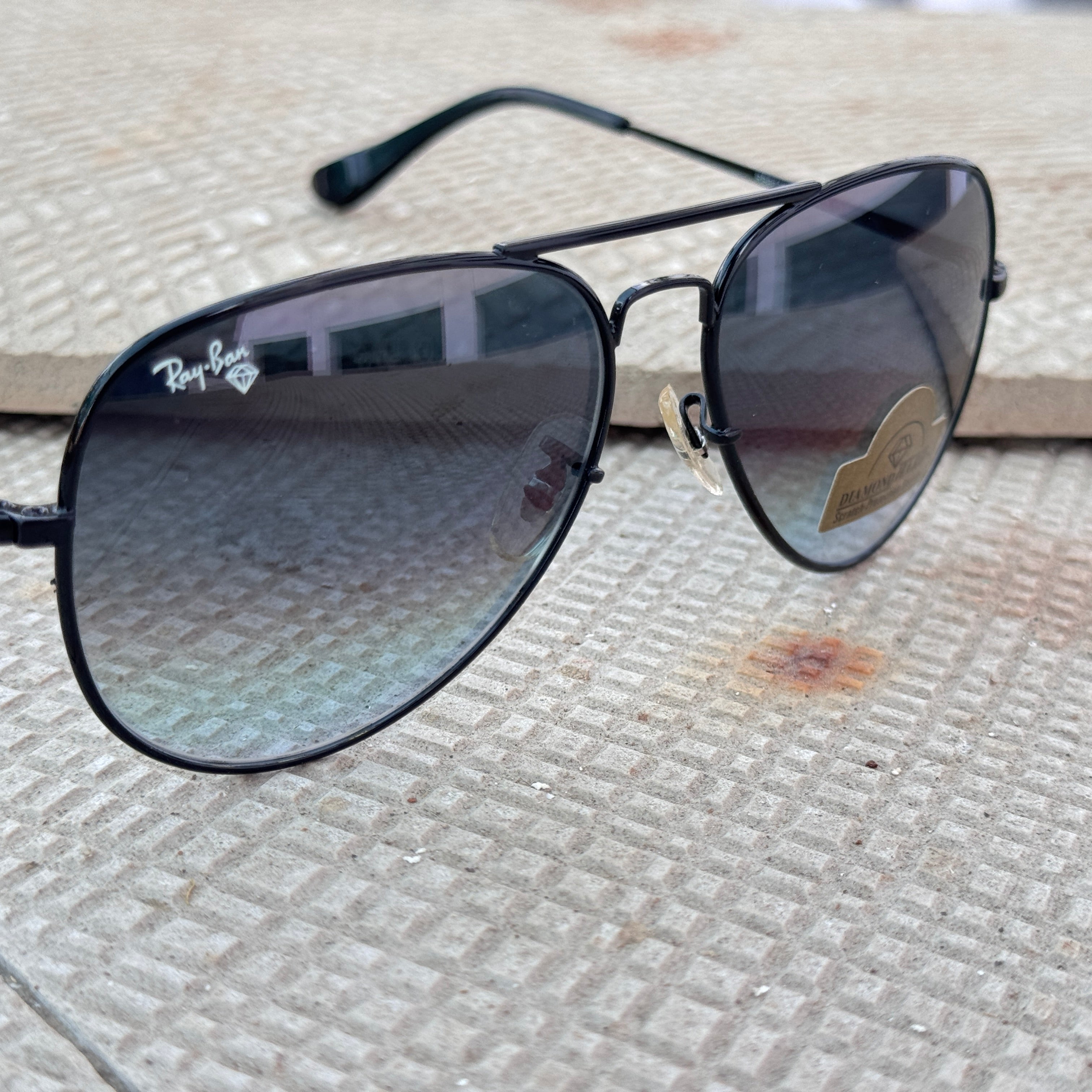 Rayban – 3035 – 62 – Black Blue – Metal – Sunglasses – Unisex - Premium