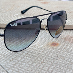 Rayban – 3035 – 62 – Black Blue – Metal – Sunglasses – Unisex - Premium