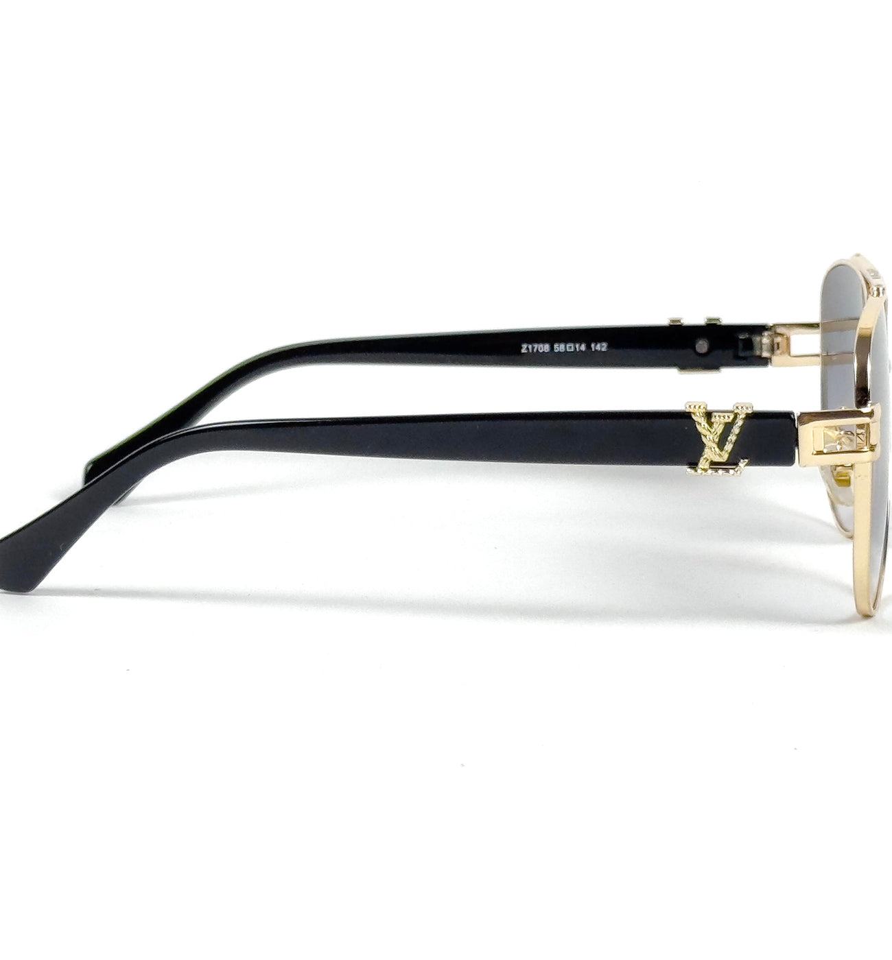 Louis Vuitton – 1708 - 58 –  Golden Black - Metal - Sunglasses – Unisex